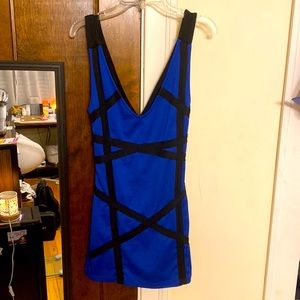 Arden B. open-back cocktail dress